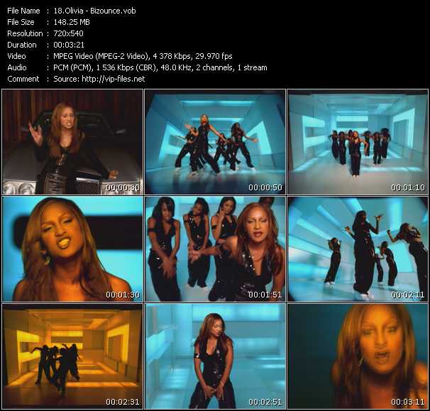 Olivia video ”Bizounce” from dvd ”Screenplay VJ-Pro Urban Vision June 2006” 