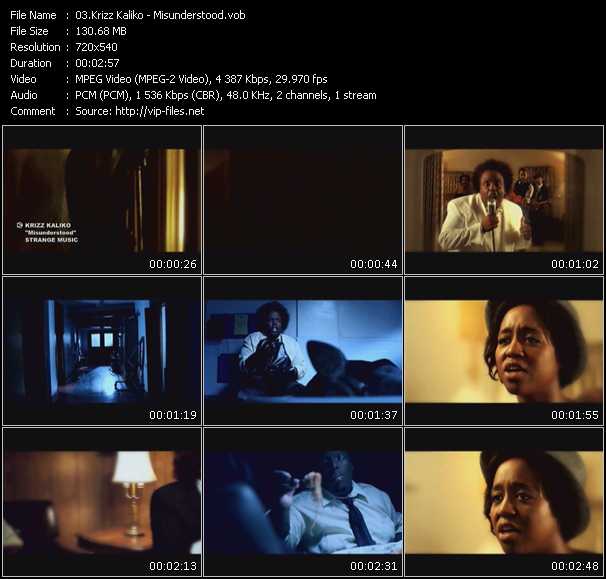 Krizz Kaliko video ”Misunderstood” from dvd ”Screenplay VJ-Pro Urban Vision November 2009” 