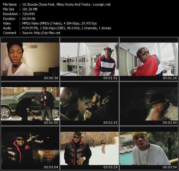 Skooda Chose Feat. Mikey Rocks And Twista video ”Loungin” from dvd ”Screenplay VJ-Pro Urban Vision November 2009” 