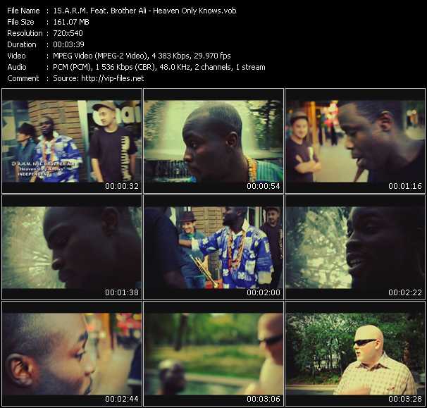 A.R.M. Feat. Brother Ali video ”Heaven Only Knows” from dvd ”Screenplay VJ-Pro Urban Vision November 2009” 