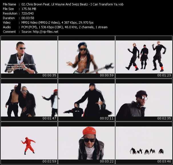 Chris Brown Feat. Lil Wayne And Swizz Beatz video ”I Can Transform Ya” from dvd ”Screenplay VJ-Pro Urban Vision December 2009” 