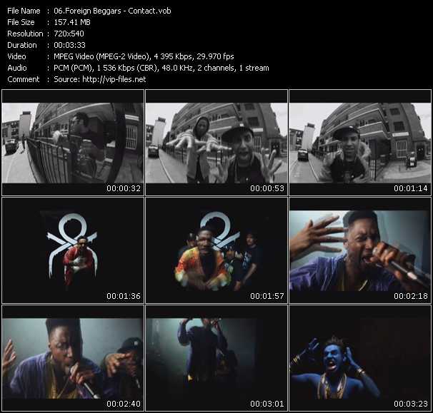 Foreign Beggars video ”Contact” from dvd ”Screenplay VJ-Pro Urban Vision December 2009” 