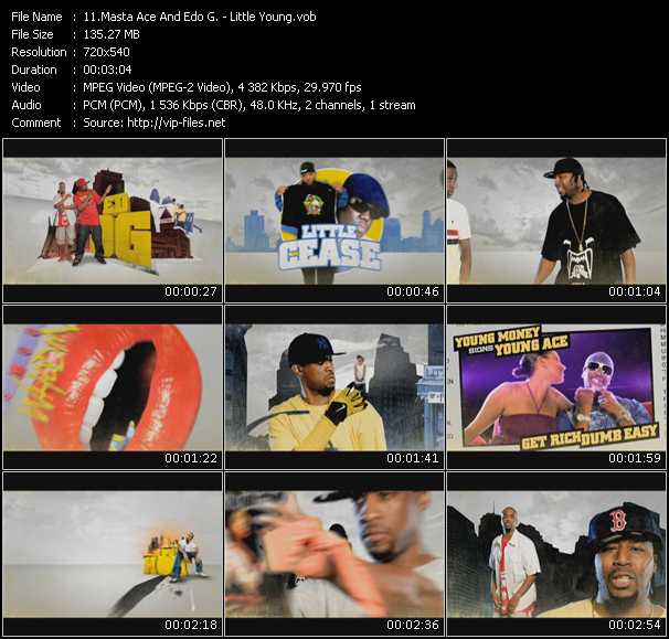Masta Ace And Edo G. video ”Little Young” from dvd ”Screenplay VJ-Pro Urban Vision December 2009” 