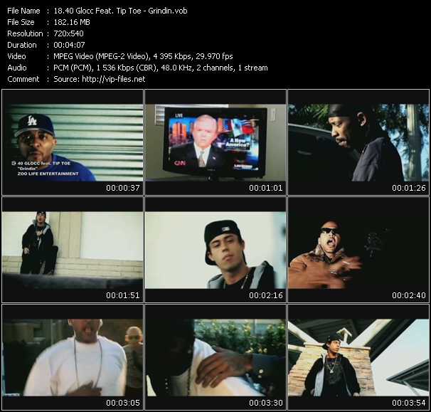 40 Glocc Feat. Tip Toe video ”Grindin” from dvd ”Screenplay VJ-Pro Urban Vision December 2009” 