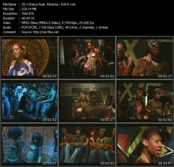 J-Status Feat. Rihanna video ”Roll It” from dvd ”Eurochart. The Best” 