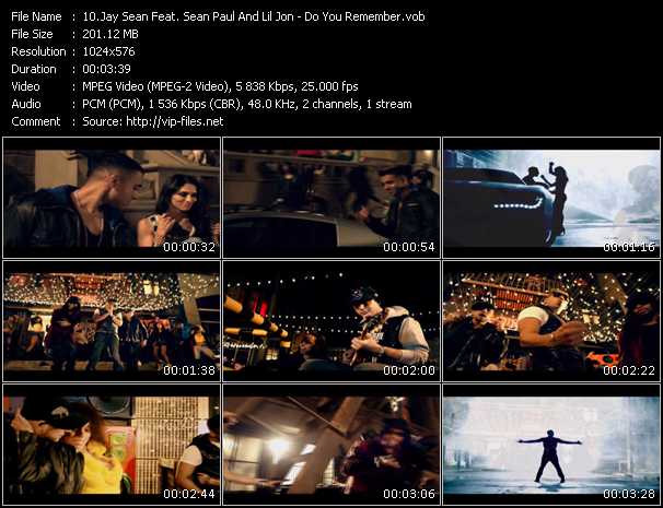 Jay Sean Feat. Sean Paul And Lil Jon video ”Do You Remember” from dvd ”Fun Radio Starfloor. L'album Dancefloor De L'ete” 