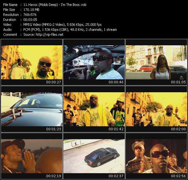 Havoc (Mobb Deep) video ”I'm The Boss” from dvd ”International Hip Hop 09” 