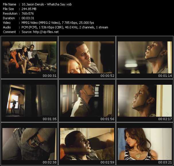 Jason Derulo video ”Whatcha Say” from dvd ”MixMash Urban January 2010” 