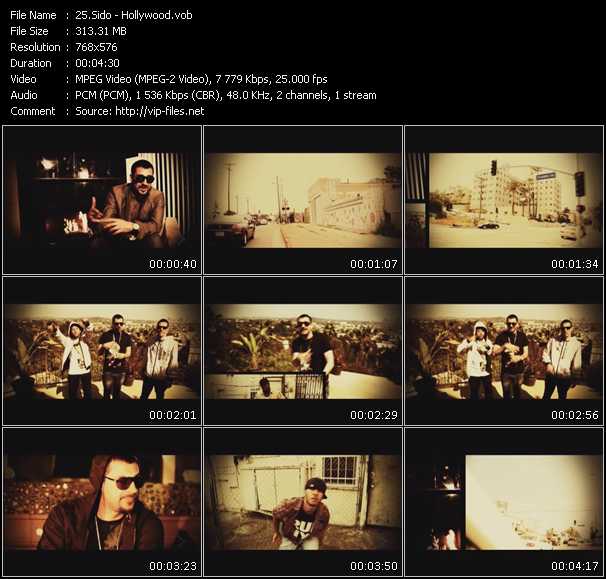 Sido video ”Hollywood” from dvd ”MixMash Urban January 2010” 