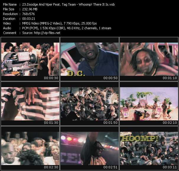 Doodge And Viper Feat. Tag Team video ”Whoomp! There It Is” from dvd ”MixMash Urban April 2010” 