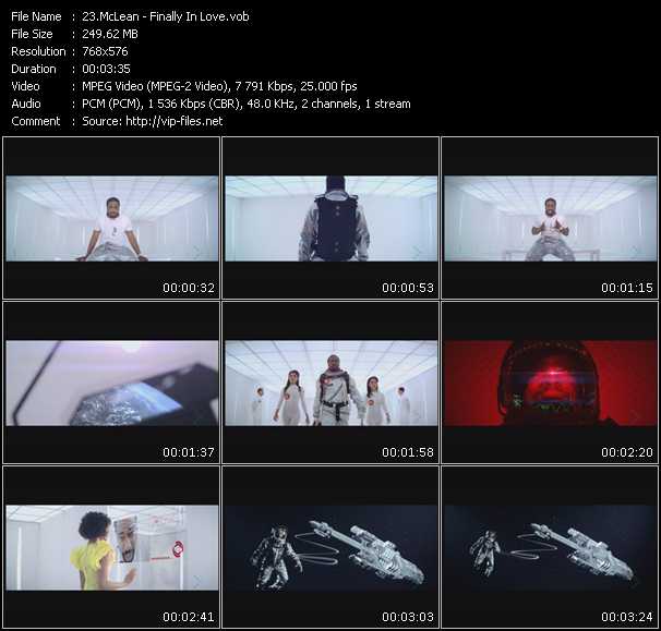 McLean video ”Finally In Love” from dvd ”MixMash Urban June 2010” 