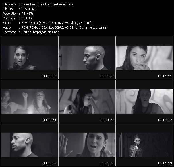 Gil Feat. NY video ”Born Yesterday” from dvd ”MixMash Urban July 2010” 