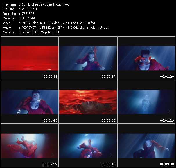 Morcheeba video ”Even Though” from dvd ”MixMash Urban July 2010” 