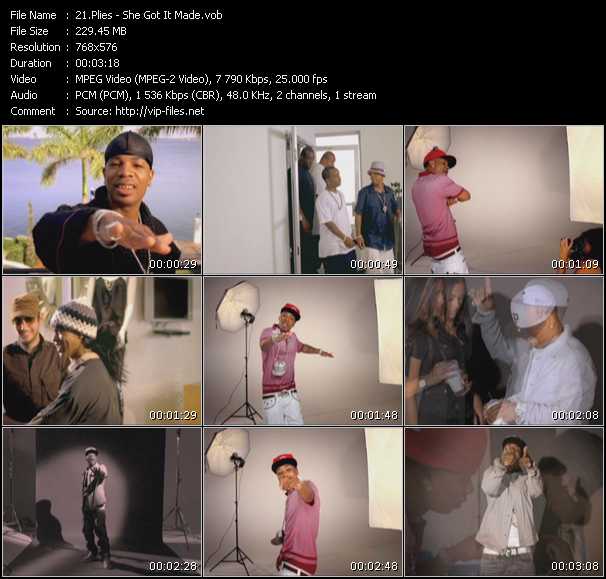 Plies video ”She Got It Made” from dvd ”MixMash Urban July 2010” 