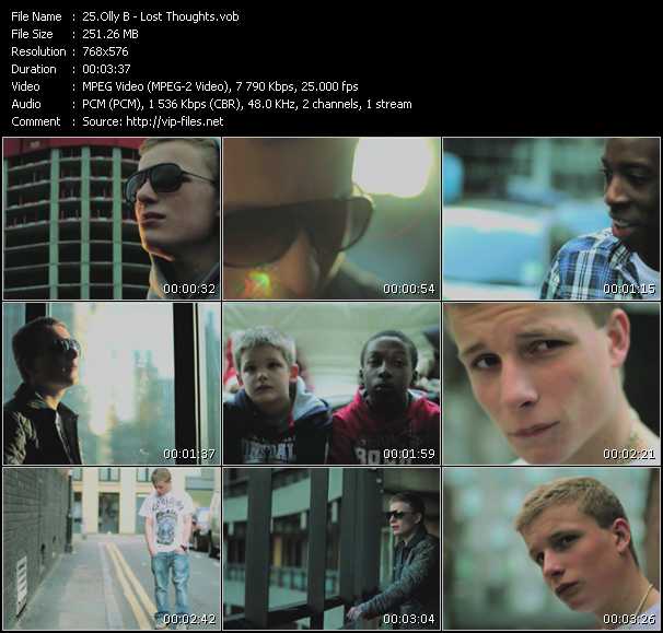 Olly B video ”Lost Thoughts” from dvd ”MixMash Urban July 2010” 