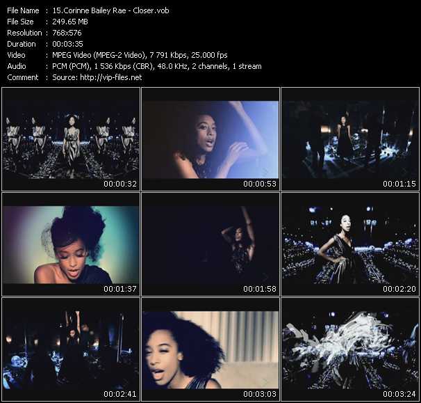 Corinne Bailey Rae video ”Closer” from dvd ”MixMash Urban August 2010” 