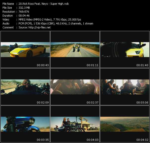 Rick Ross Feat. Neyo video ”Super High” from dvd ”Urban August 2010” 