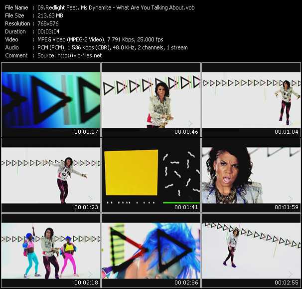 Redlight Feat. Ms Dynamite video ”What Are You Talking About?” from dvd ”MixMash Urban September 2010” 