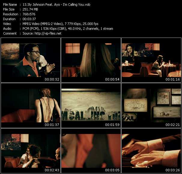 Sly Johnson Feat. Ayo video ”I'm Calling You” from dvd ”MixMash Urban October” 