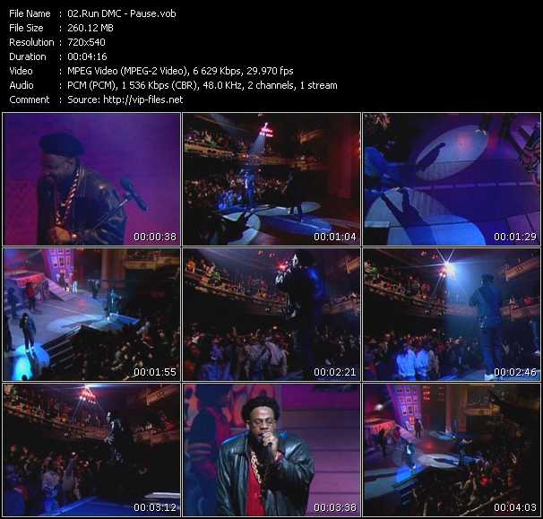 Run DMC video ”Pause” from dvd ”Rapmania. Old Skool Hip Hop Greatest” 