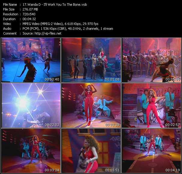 Wanda D video ”I'll Work You To The Bone” from dvd ”Rapmania. Old Skool Hip Hop Greatest” 
