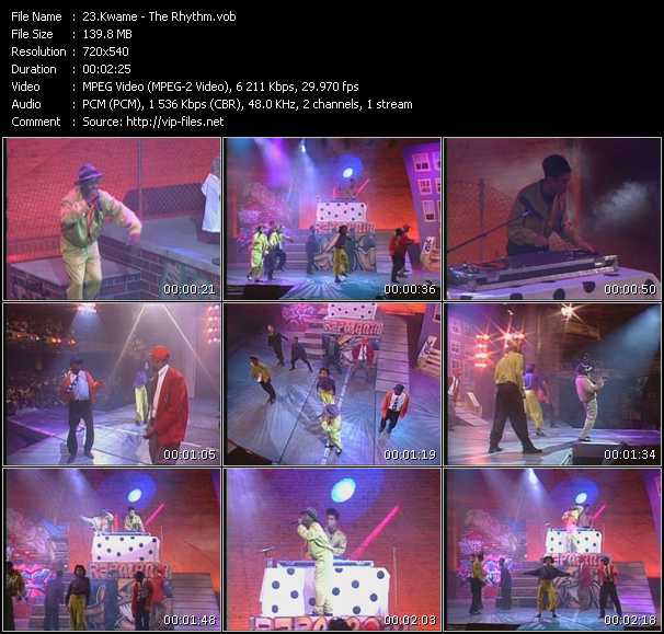 Kwame video ”The Rhythm” from dvd ”Rapmania. Old Skool Hip Hop Greatest” 