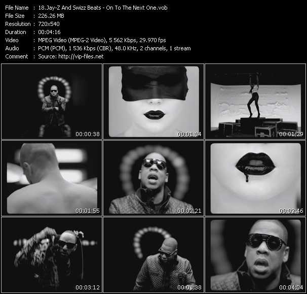 Jay-Z Plus Swizz Beatz video ”On To The Next One” from dvd ”Promo Only Canada Hot Video April 2010” 