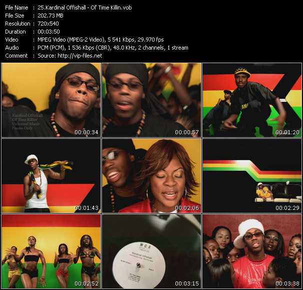 Kardinal Offishall video ”Ol' Time Killin” from dvd ”Promo Only Canada Hot Video October 2001” 