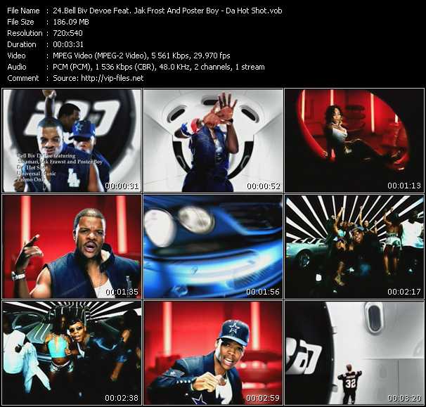Bell Biv Devoe Feat. Jak Frost And Poster Boy video ”Da Hot Shot” from dvd ”Promo Only Cahada Hot Video December 2001” 