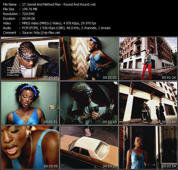 Jonnel And Method Man video ”Round And Round” from dvd ”Promo Only Cahada Hot Video December 2001” 