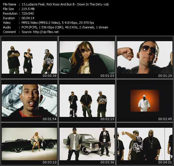 Ludacris Feat. Rick Ross And Bun B video ”Down In The Dirty” from dvd ”Promo Only Express Video March 2008 Week 3” 