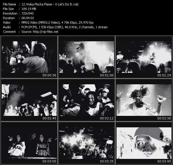 Waka Flocka Flame video ”O Let's Do It” from dvd ”Promo Only Express Video March 2010 Week 2” 