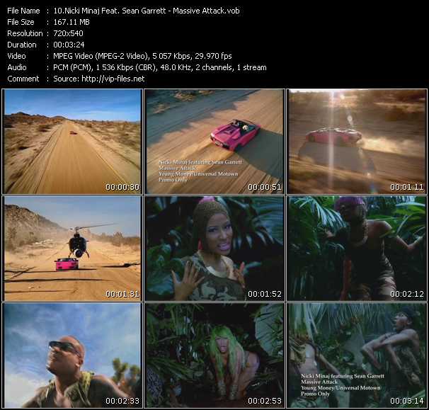 Nicki Minaj Feat. Sean Garrett video ”Massive Attack” from dvd ”Promo Only Express Video April 2010 Week 4” 
