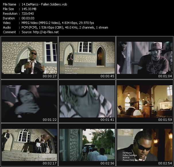 DeMarco video ”Fallen Soldiers” from dvd ”Promo Only Express Video May 2008 Week 2” 