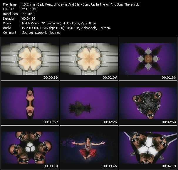 Erykah Badu Feat. Lil Wayne And Bilal video ”Jump Up In The Air And Stay There” from dvd ”Promo Only Express Video May 2010 Week 2” 