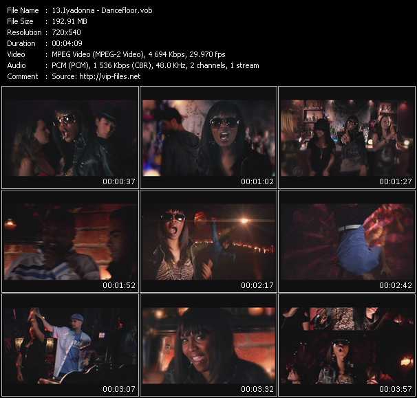 Iyadonna video ”Dancefloor” from dvd ”Promo Only Express Video June 2010 Week 4” 