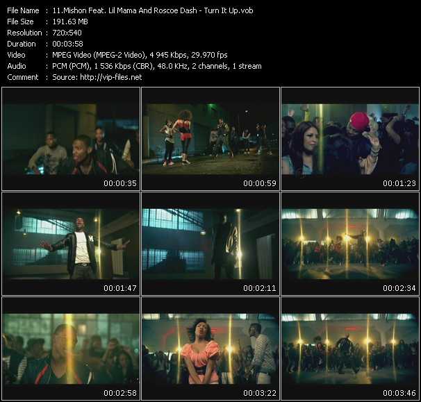 Mishon Feat. Lil Mama And Roscoe Dash video ”Turn It Up” from dvd ”Express Video June 2010 Week 5” 