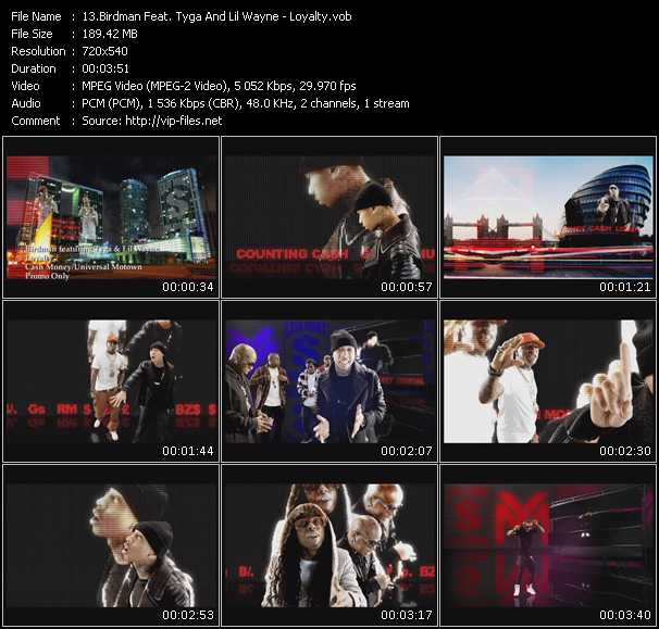 Birdman Feat. Tyga And Lil Wayne video ”Loyalty” from dvd ”Express Video June 2010 Week 5” 