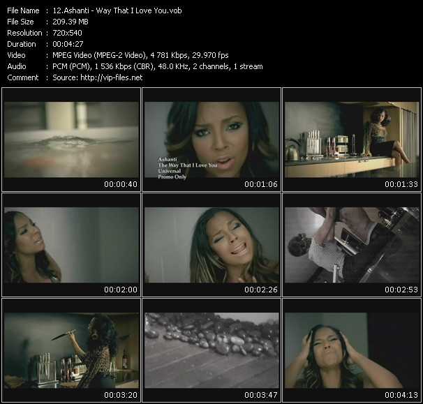 Ashanti video ”Way That I Love You” from dvd ”Promo Only Express Video April 2008 Week 4” 