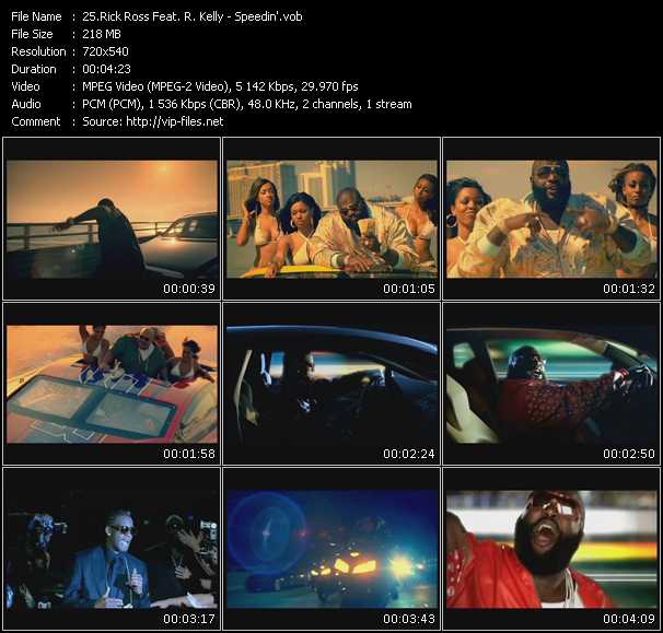 Rick Ross Feat. R. Kelly video ”Speedin'” from dvd ”Promo Only Hot Video March 2008” 