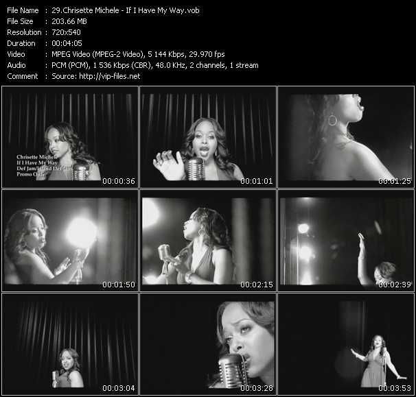 Chrisette Michele video ”If I Have My Way” from dvd ”Promo Only Hot Video March 2008” 