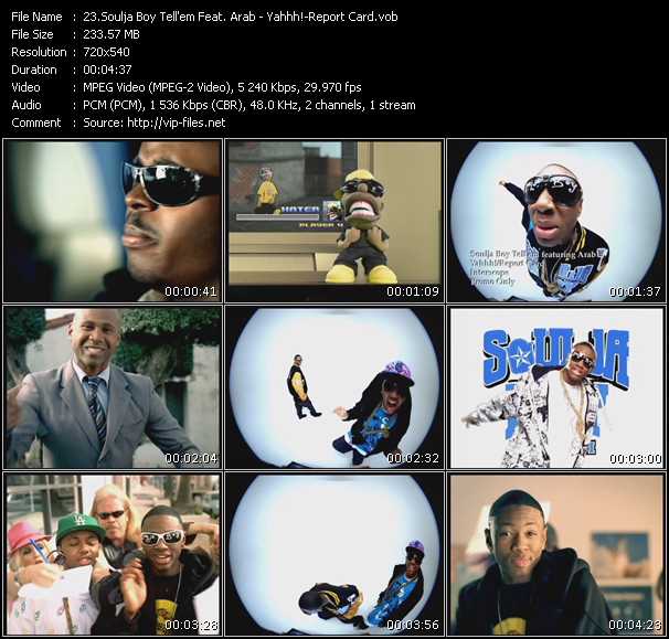 Soulja Boy Tell'em Feat. Arab video ”Yahhh!-Report Card” from dvd ”Promo Only Hot Video April 2008” 