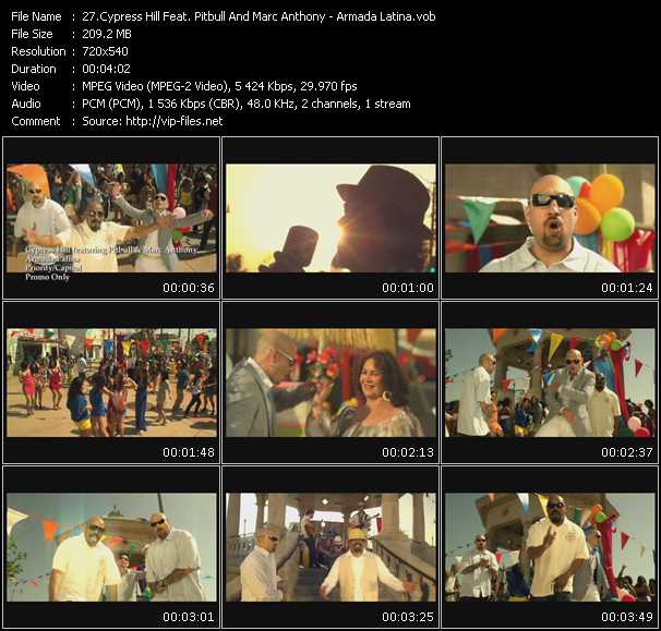 Cypress Hill Feat. Pitbull And Marc Anthony video ”Armada Latina” from dvd ”Promo Only Hot Video June 2010” 