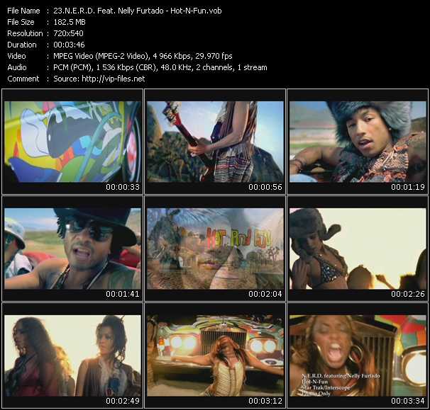 N.E.R.D. Feat. Nelly Furtado video ”Hot-N-Fun” from dvd ”Promo Only Hot Video August 2010” 