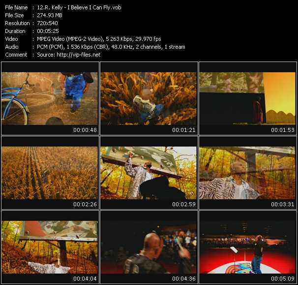 R. Kelly video ”I Believe I Can Fly” from dvd ”Promo Only Hot Video Classics Best Of 1996 Vol.1” 