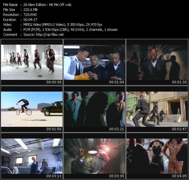 New Edition video ”Hit Me Off” from dvd ”Promo Only Hot Video Classics Best Of 1996 Vol.1” 