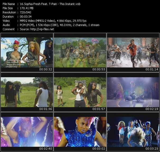 Sophia Fresh Feat. T-Pain video ”This Instant” from dvd ”Urban Video September” 