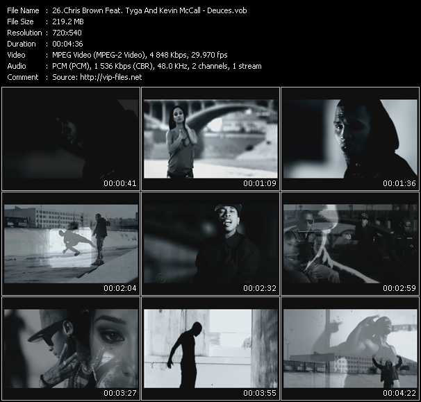 Chris Brown Feat. Tyga And Kevin McCall video ”Deuces” from dvd ”Urban Video September” 