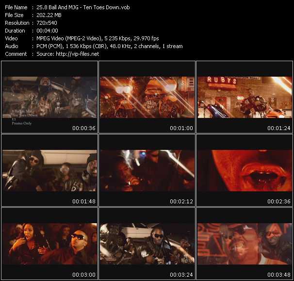 8 Ball And MJG video ”Ten Toes Down” from dvd ”Promo Only Urban Video April 2010” 