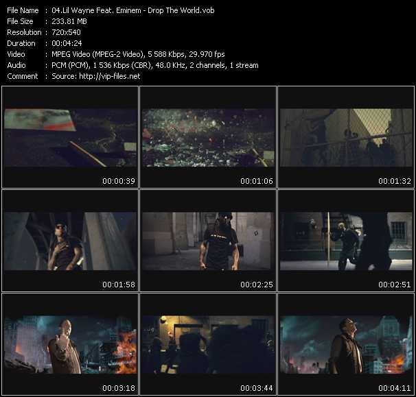 Lil Wayne Feat. Eminem video ”Drop The World” from dvd ”Promo Only Urban Video May 2010” 